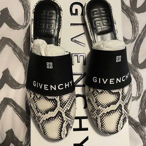 Givenchy snake print mules